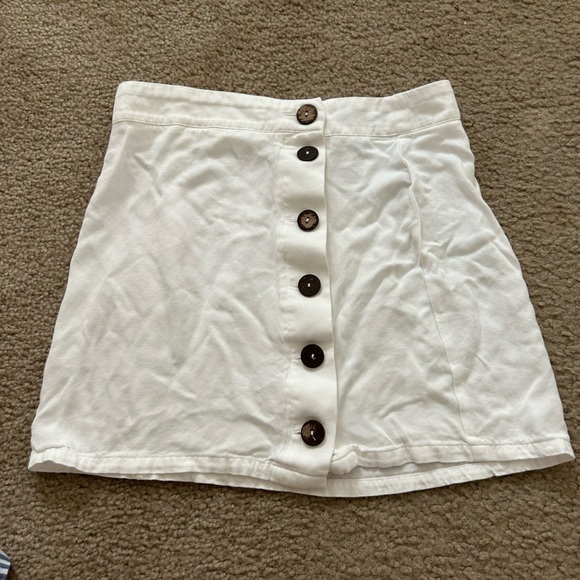 Forever 21 White‎ Button Up Mini Skirt - Picture 3 of 11